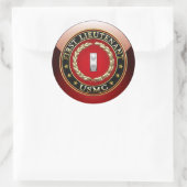 US Marines: Eerste luitenant (USMC 1stLt) [3D] Ronde Sticker (Tas)