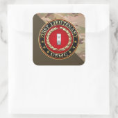 US Marines: Eerste luitenant (USMC 1stLt) [3D] Vierkante Sticker (Tas)
