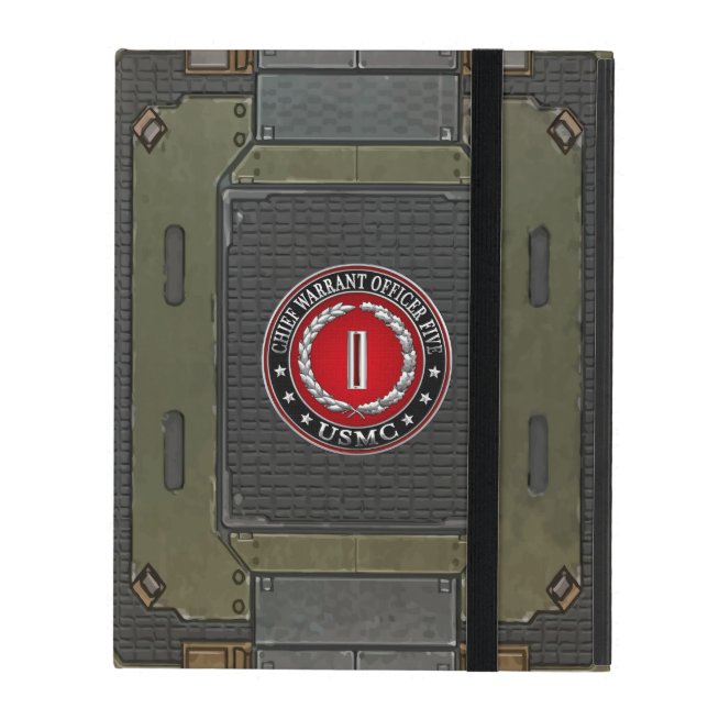 US Marines: Hoofdbevelhebber vijf (USMC CWO-5) [3D iPad Hoesje (Voorkant Dicht)
