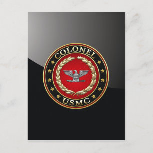 US Marines: Kolonel (USMC Col) [3D] Briefkaart