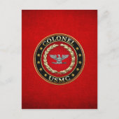 US Marines: Kolonel (USMC Col) [3D] Briefkaart (Voorkant)