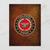 US Marines: Kolonel (USMC Col) [3D] Briefkaart (Voorkant)