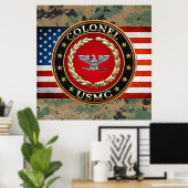 US Marines: Kolonel (USMC Col) [3D] Poster (Thuiskantoor)