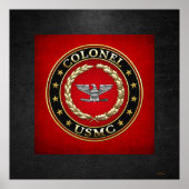 US Marines: Kolonel (USMC Col) [3D] Poster (Voorkant)