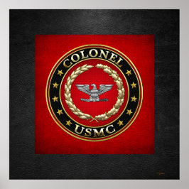 US Marines: Kolonel (USMC Col) [3D] Poster