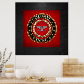 US Marines: Kolonel (USMC Col) [3D] Poster (Keuken)