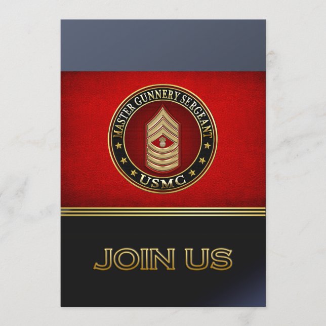 US Marines: Master Gunnery Sergeant (USMC MGySgt) (Voorkant)