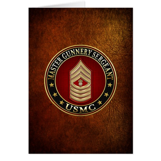 US Marines: Master Gunnery Sergeant (USMC MGySgt) (Voorkant)