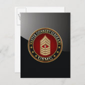 US Marines: Master Gunnery Sergeant (USMC MGySgt) Briefkaart (Voorkant / Achterkant)
