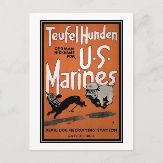 US Marines Recruiting Poster Briefkaart (Voorkant)