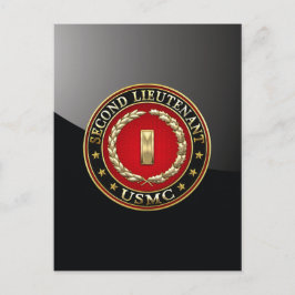 US Marines: Tweede luitenant (USMC 2ndLt) [3D] Briefkaart