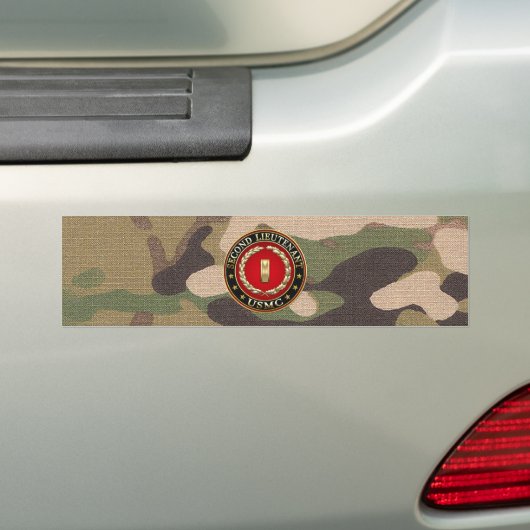 US Marines: Tweede luitenant (USMC 2ndLt) [3D] Bumpersticker (Op auto)