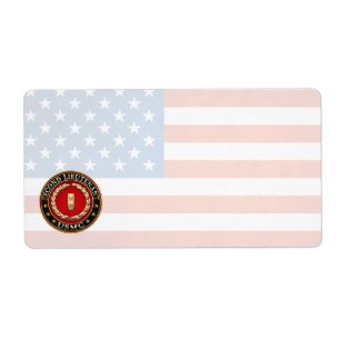 US Marines: Tweede luitenant (USMC 2ndLt) [3D] Etiket