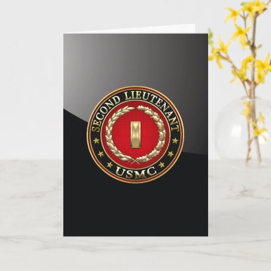 US Marines: Tweede luitenant (USMC 2ndLt) [3D] Kaart (Gele Bloem)