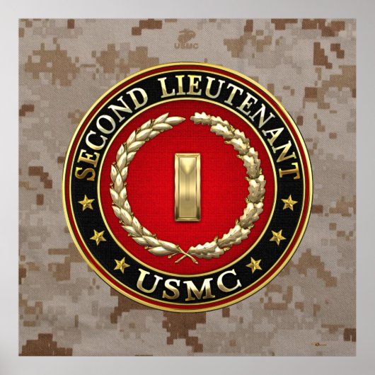US Marines: Tweede luitenant (USMC 2ndLt) [3D] Poster (Voorkant)