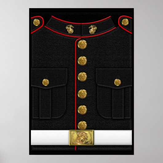 US Marines: USMC Dress Uniform [3D] Poster (Voorkant)