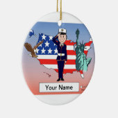 US Marines - Vrouw Keramisch Ornament (Rechts)