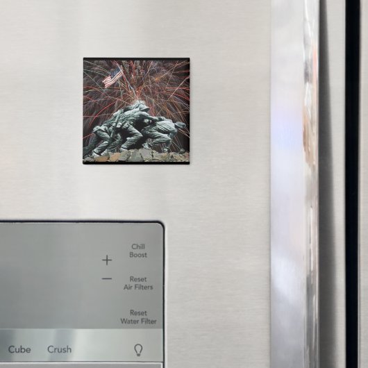 US Marines War Memorial Iwo Jima Fireworks Magneet (Insitu (Koelkast))