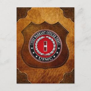 US-mariniers: hoofdarrestatie drie (USMC CWO-3) [3 Briefkaart