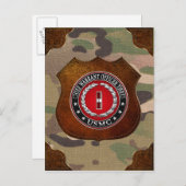 US-mariniers: hoofdarrestatie drie (USMC CWO-3) [3 Briefkaart (Voorkant / Achterkant)