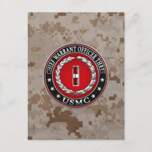 US-mariniers: hoofdarrestatie drie (USMC CWO-3) [3 Briefkaart