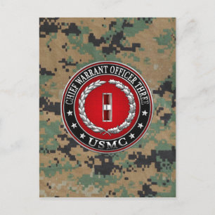 US-mariniers: hoofdarrestatie drie (USMC CWO-3) [3 Briefkaart