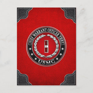US-mariniers: hoofdarrestatie drie (USMC CWO-3) [3 Briefkaart