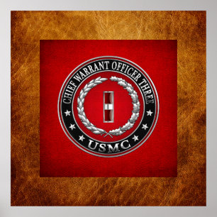 US-mariniers: hoofdarrestatie drie (USMC CWO-3) [3 Poster