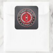 US-mariniers: hoofdarrestatie drie (USMC CWO-3) [3 Vierkante Sticker (Tas)
