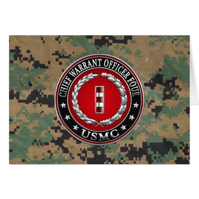 US-mariniers: hoofdarrestatie vier (USMC CWO-4) [3 (Voorkant Horizontaal)