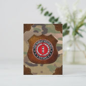 US-mariniers: hoofdarrestatie vier (USMC CWO-4) [3 Briefkaart (Staand voorkant)