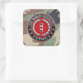 US-mariniers: hoofdarrestatie vier (USMC CWO-4) [3 Vierkante Sticker (Tas)