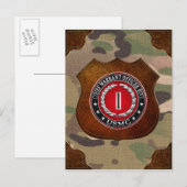 US-mariniers: hoofdbevelhebber vijf (USMC CWO-5) [ Briefkaart (Voorkant / Achterkant)