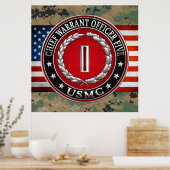 US-mariniers: hoofdbevelhebber vijf (USMC CWO-5) [ Poster (Keuken)