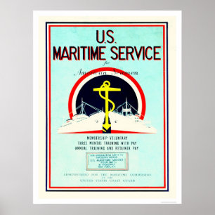 US Maritime Service (US02055) Poster
