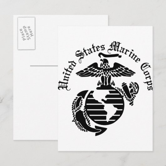 US MC United States Marine Corps Briefkaart (Voorkant / Achterkant)