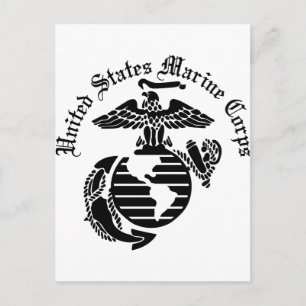US MC United States Marine Corps Briefkaart