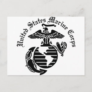 US MC United States Marine Corps Briefkaart