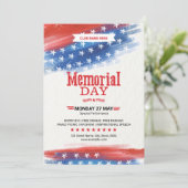 Us Memorial Day Celebration Flyer Kaart (Staand voorkant)