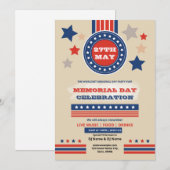 Us memorial day evenement flyer sjabloon kaart (Voorkant / Achterkant)