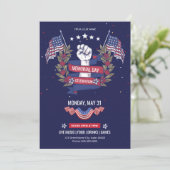 US Memorial Day Event Flyer Sjabloon Kaart (Staand voorkant)