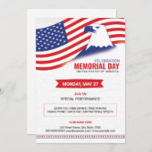 Us Memorial Day Party Flyer Sjabloon Kaart (Voorkant / Achterkant)