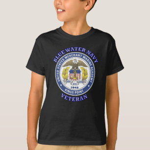US Merchant Marine Academy Blue Water Veteran T-shirt