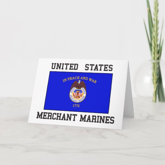 US Merchant Marine Kaart (Voorkant)