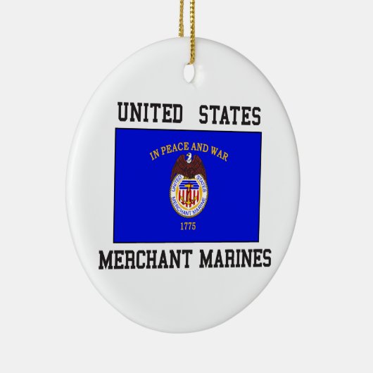 US Merchant Marine Keramisch Ornament (Rechts)