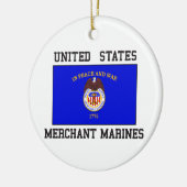 US Merchant Marine Keramisch Ornament (Links)