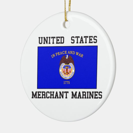 US Merchant Marine Keramisch Ornament (Links)