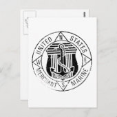 US Merchant Marines door: David Lee Briefkaart (Voorkant / Achterkant)