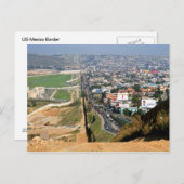 US Mexico Border Briefkaart (Voorkant / Achterkant)