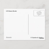 US Mexico Border Briefkaart (Achterkant)